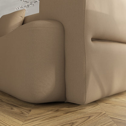 Divano da 3-5 posti, comodo divano imbottito con 3 cuscini morbidi