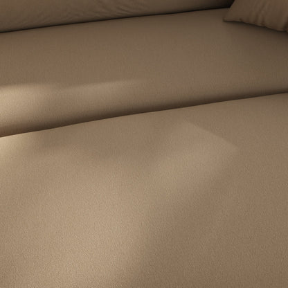 Divano da 3-5 posti, comodo divano imbottito con 3 cuscini morbidi