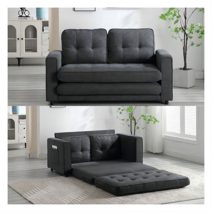 Divano letto futon trasformabile a 3 ante, divano letto estraibile