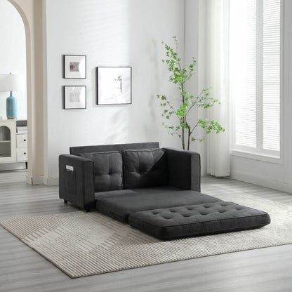 Divano letto futon trasformabile a 3 ante, divano letto estraibile