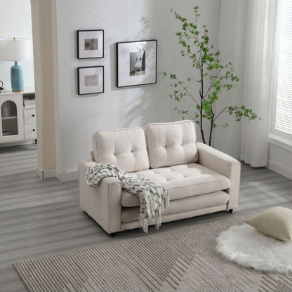 Divano letto futon trasformabile a 3 ante, divano letto estraibile