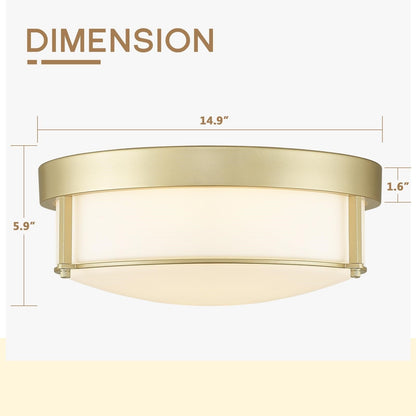 Lampada da soffitto in vetro a 3 luci, montaggio a filo, vetro seminato