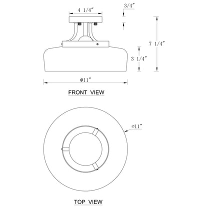 Lampada da soffitto semi-incassata a 3 luci in nichel satinato con paralume in vetro C Cattleya