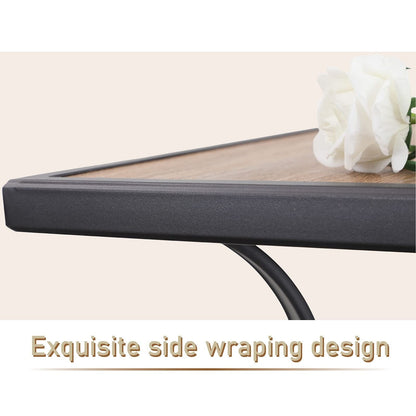 MAISON?ARTS Set da bistrot con tavolo e sgabello girevole da esterno, 3 pezzi