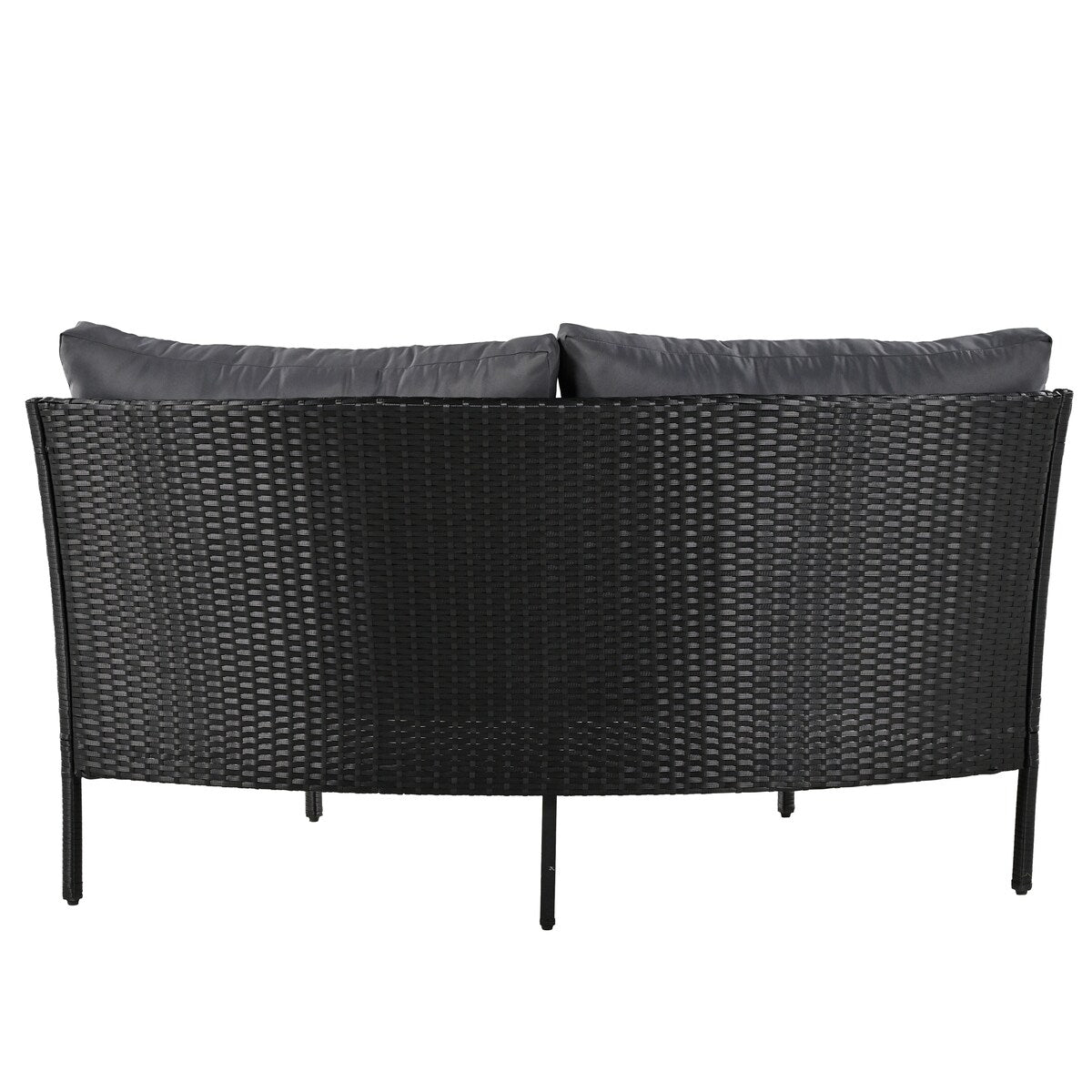 Set da conversazione curvo da esterno da 3 pezzi