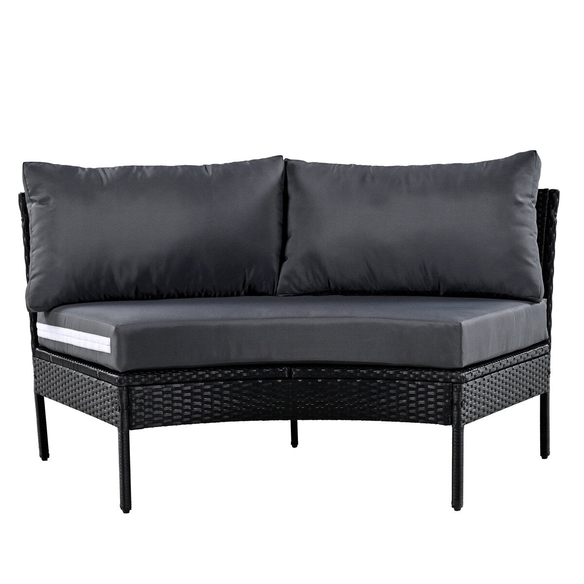 Set da conversazione curvo da esterno da 3 pezzi