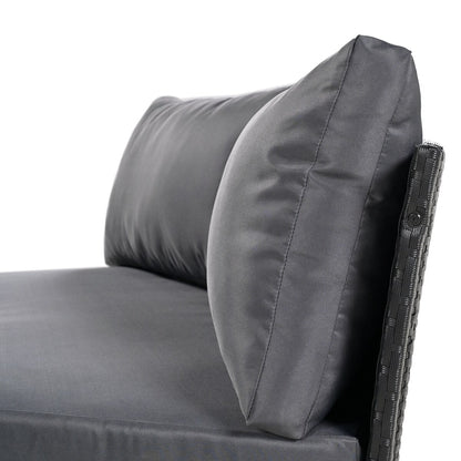 Set da conversazione curvo da esterno da 3 pezzi