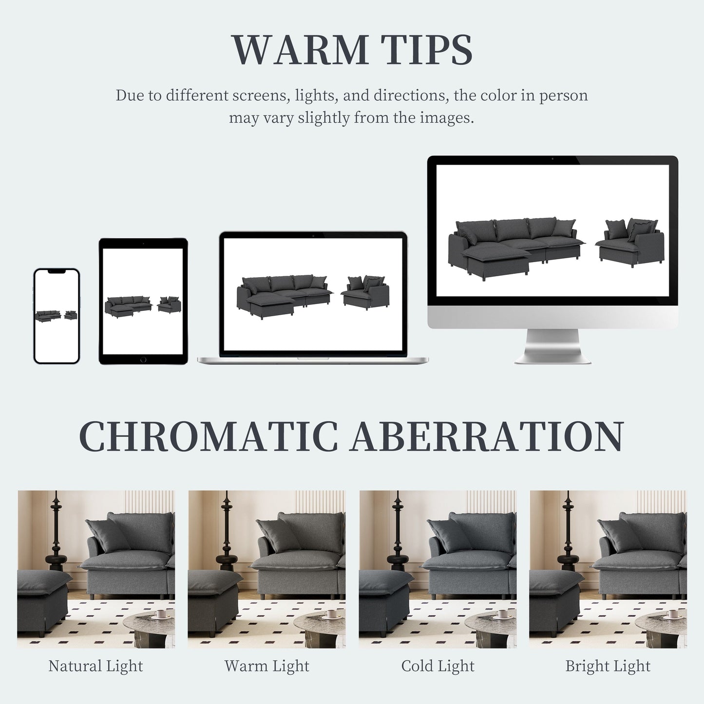 Set di divani da soggiorno da 3 pezzi, divano componibile modulare a L in ciniglia, divano e poltrona imbottiti a 3 posti e pouf mobile