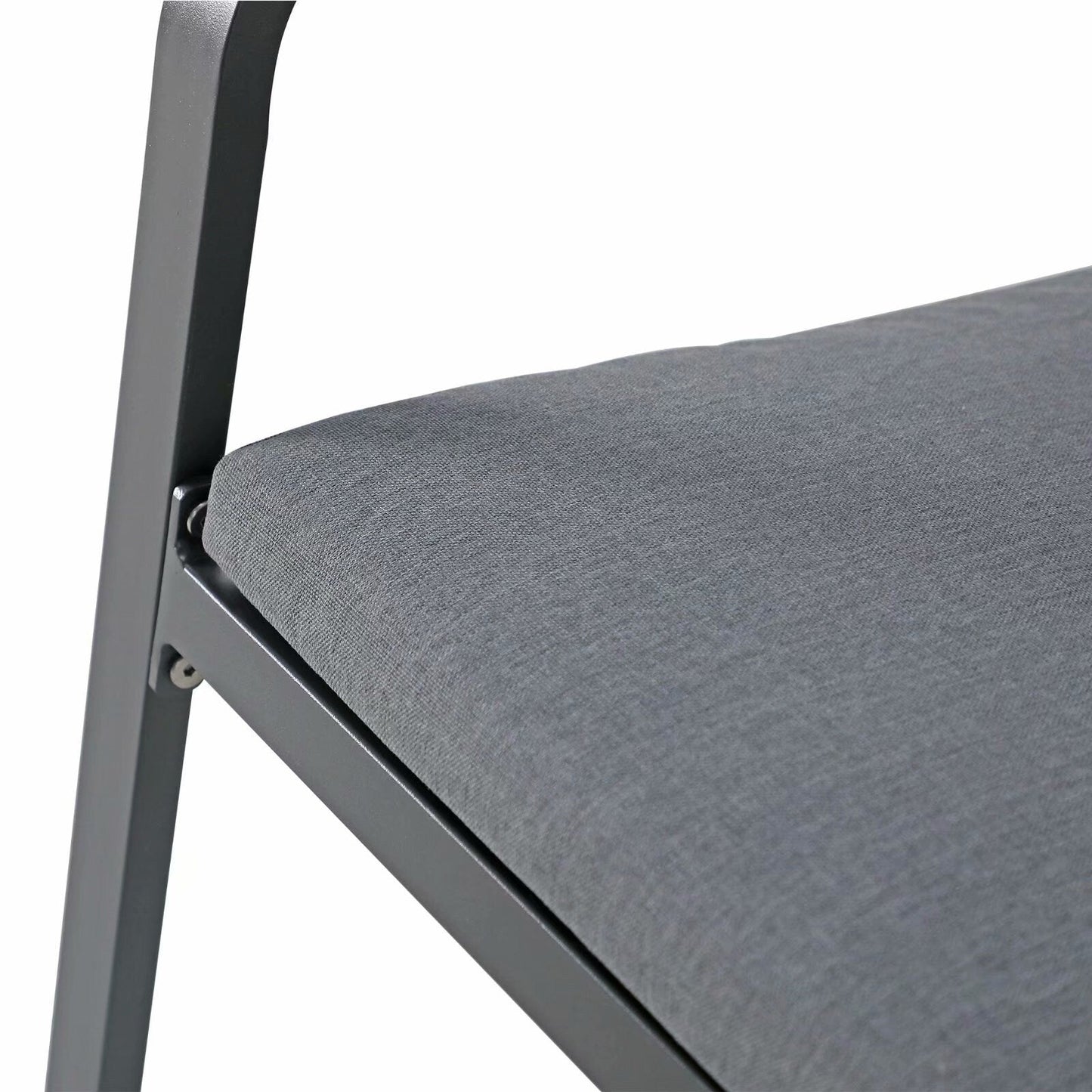 Set da bar in alluminio da esterno, 3 pezzi, set da pranzo per patio