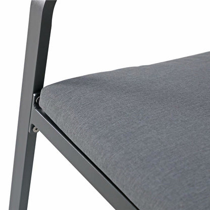 Set da bar in alluminio da esterno, 3 pezzi, set da pranzo per patio