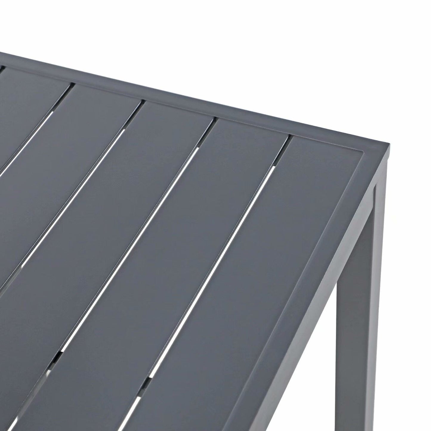 Set da bar in alluminio da esterno, 3 pezzi, set da pranzo per patio