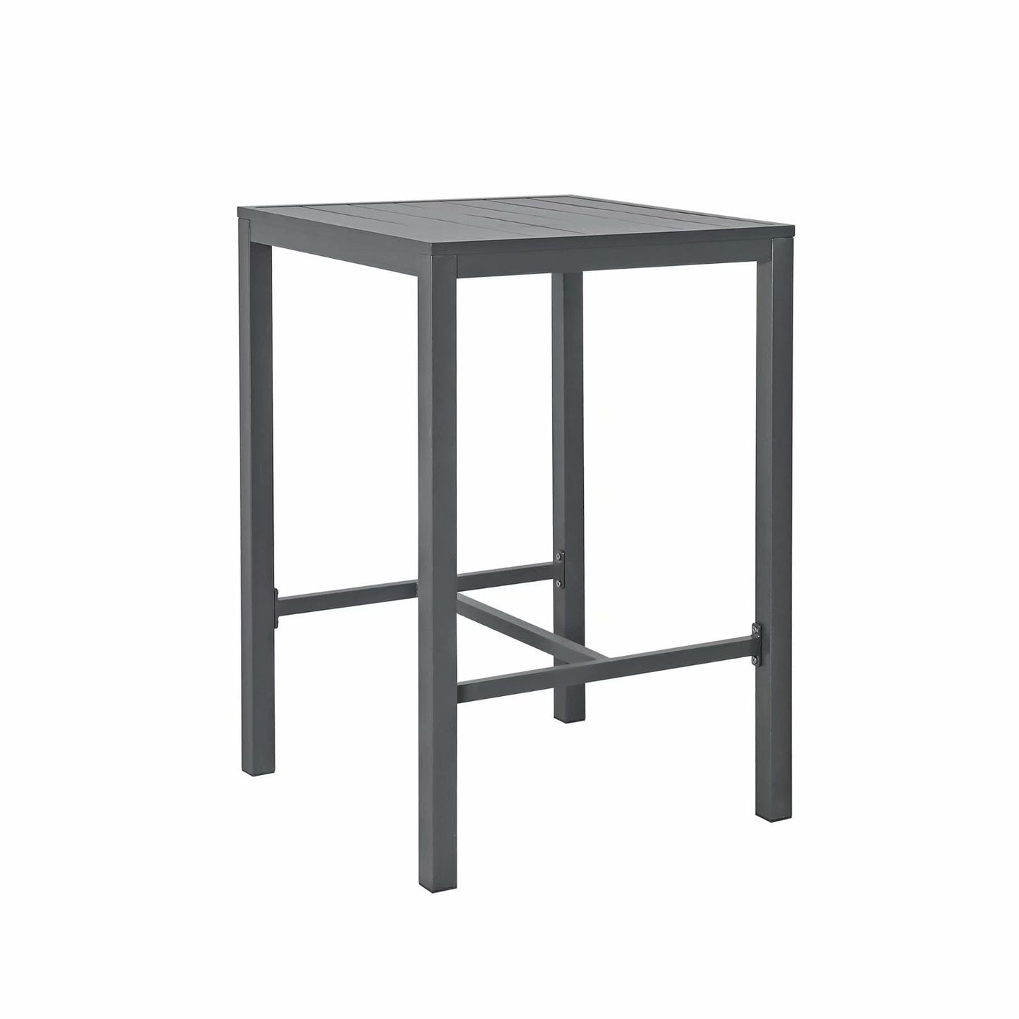 Set da bar in alluminio da esterno, 3 pezzi, set da pranzo per patio