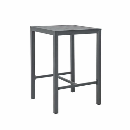 Set da bar in alluminio da esterno, 3 pezzi, set da pranzo per patio