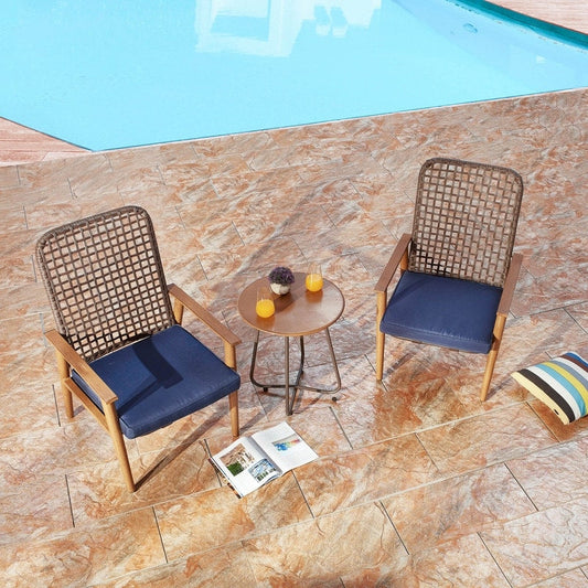 Set da conversazione per esterni in rete da 3 pezzi