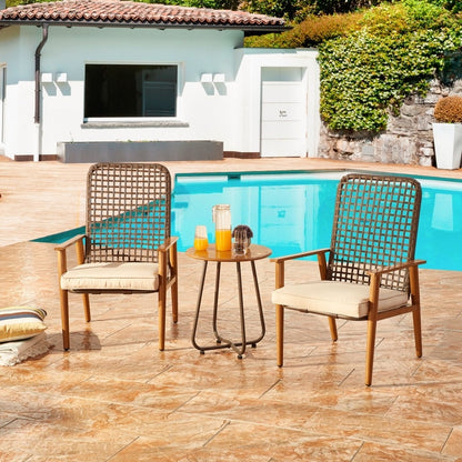 Set da conversazione per esterni in rete da 3 pezzi