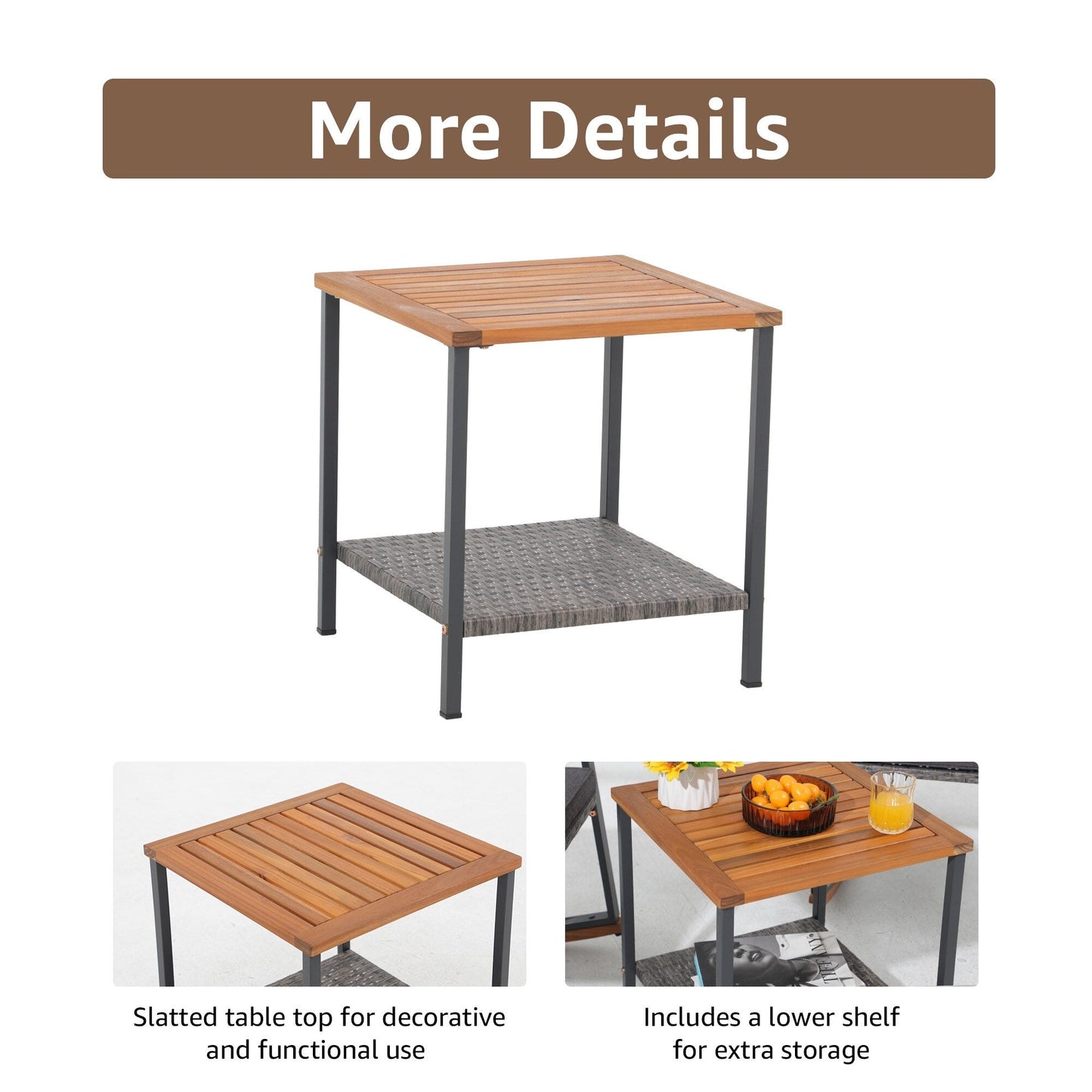 Set di 3 sedie a dondolo in vimini per esterni con cuscini