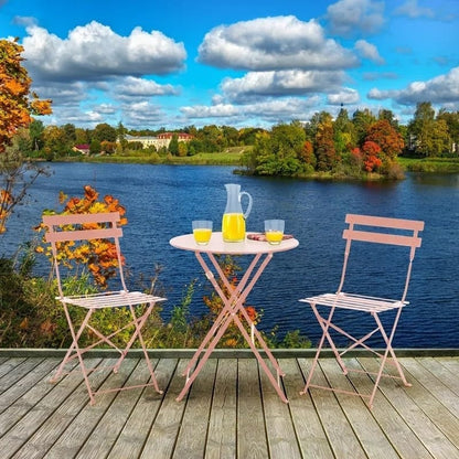 Set da bistrot da patio da 3 pezzi,