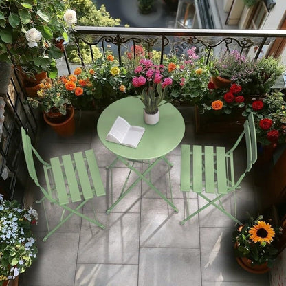 Set da bistrot da patio da 3 pezzi,