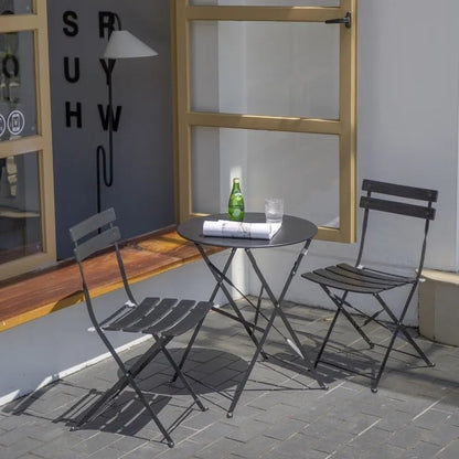 Set da bistrot da patio da 3 pezzi,