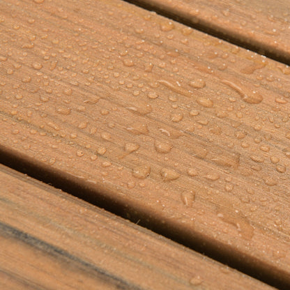 Set da conversazione per patio esterno Moasis da 4 pezzi, divano componibile a L in vimini con cuscini e tavolino laterale