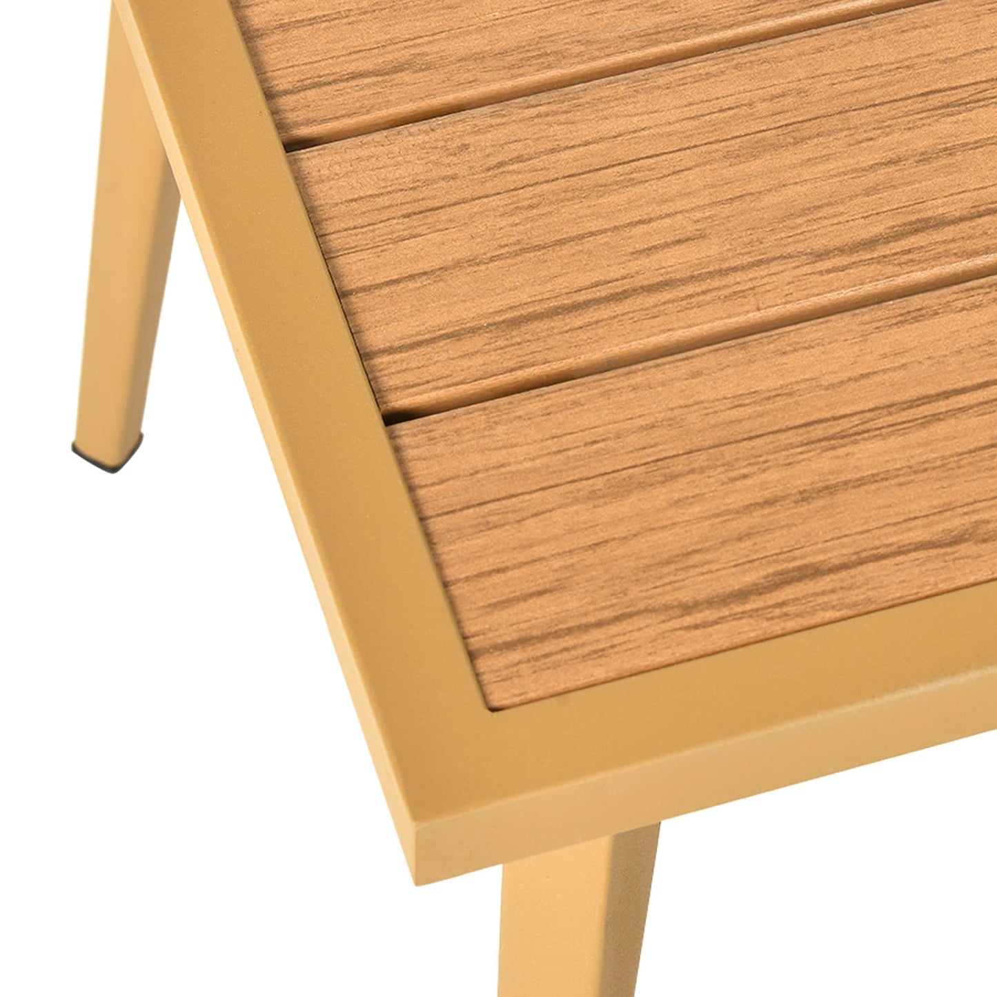 Set da conversazione per patio esterno Moasis da 4 pezzi, divano componibile a L in vimini con cuscini e tavolino laterale