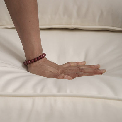 Set di 3 sedie a dondolo girevoli imbottite in rattan per patio con tavolino laterale