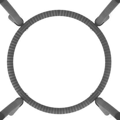 Set da giardino da 3 pezzi con sedie imbottite e tavolino da caffè con piano in vetro - 20 x 20 x 28