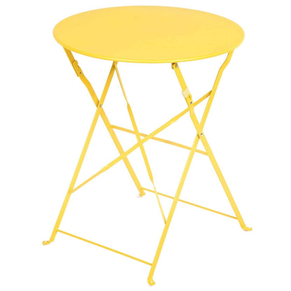 Set da bistrot per patio in acciaio di alta qualità da 3 pezzi Clihome Outdoor