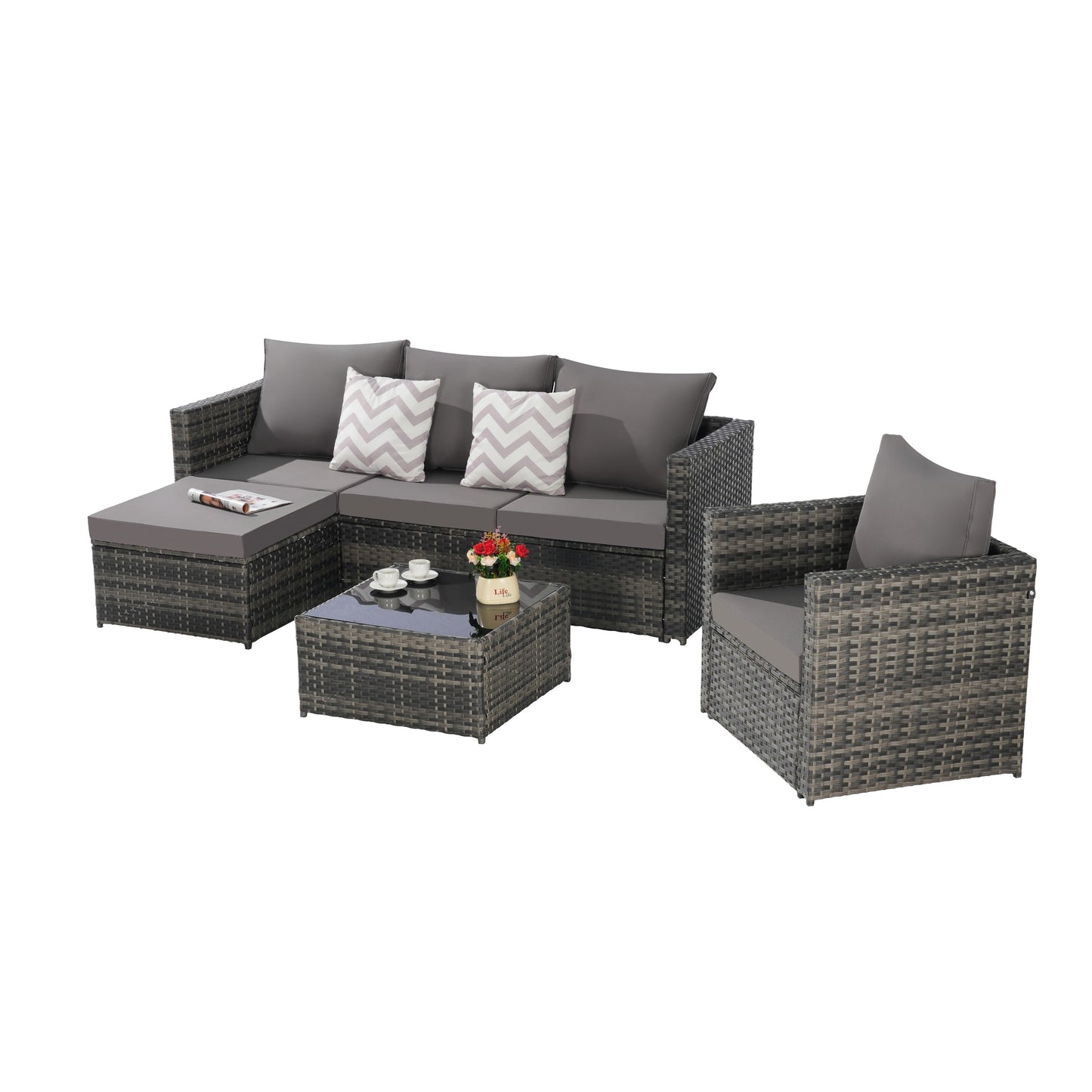 Set di mobili da giardino da 3 pezzi