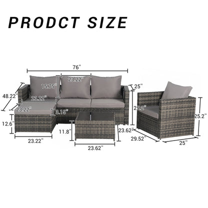 Set di mobili da giardino da 3 pezzi