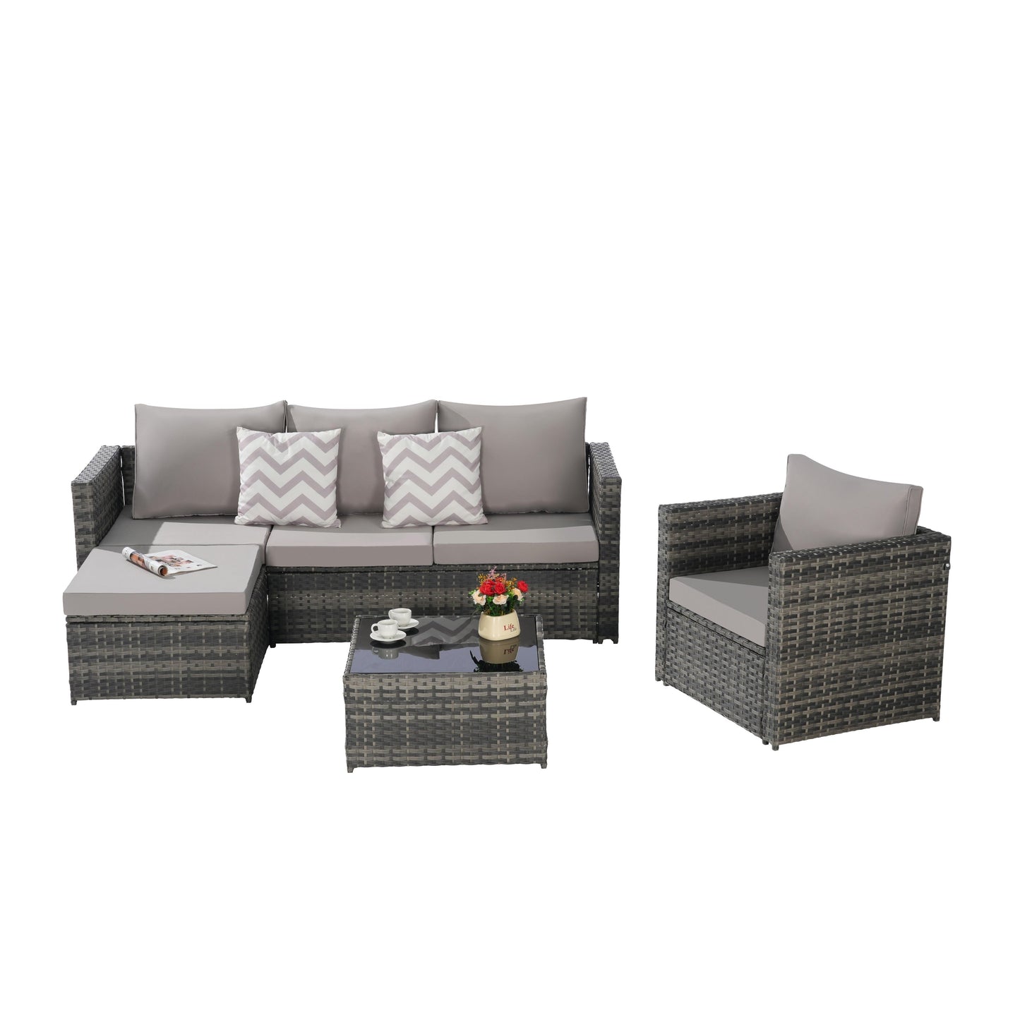 Set di mobili da giardino da 3 pezzi