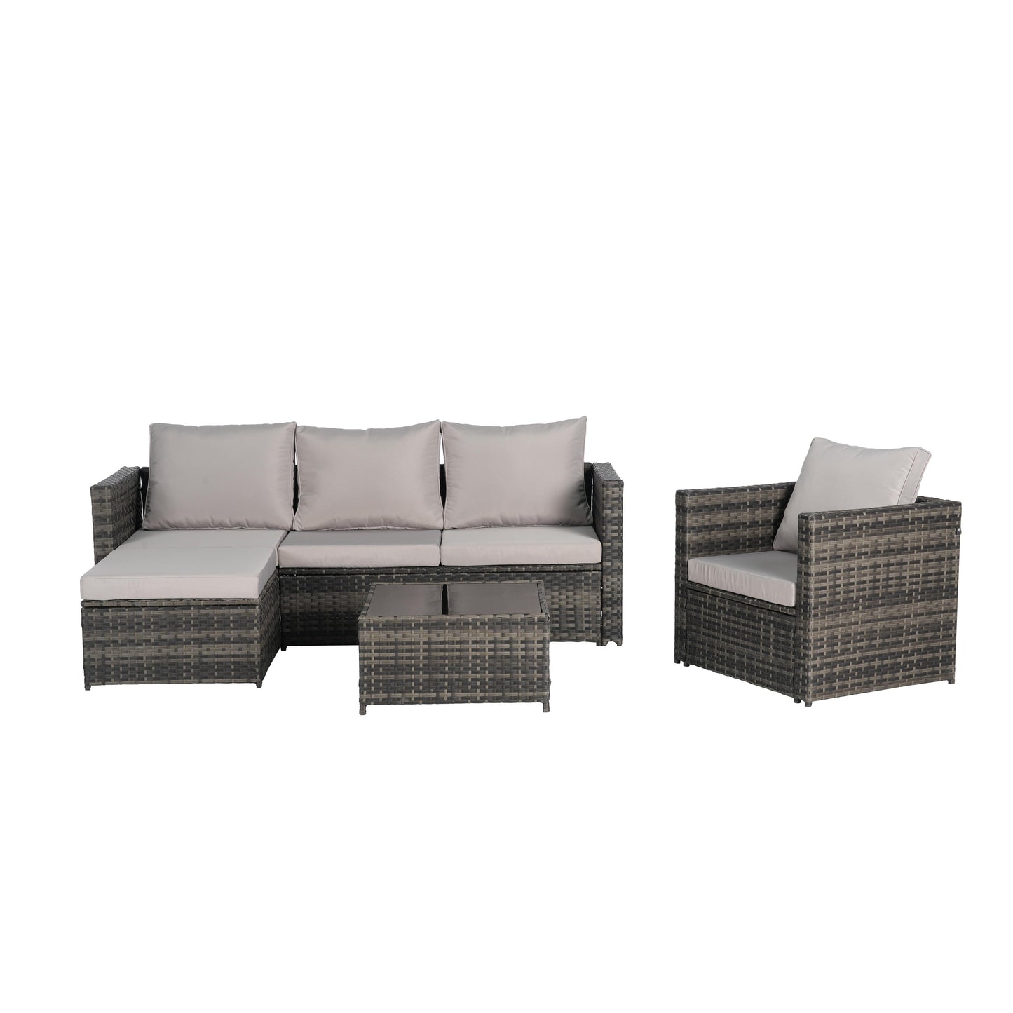 Set di mobili da giardino da 3 pezzi