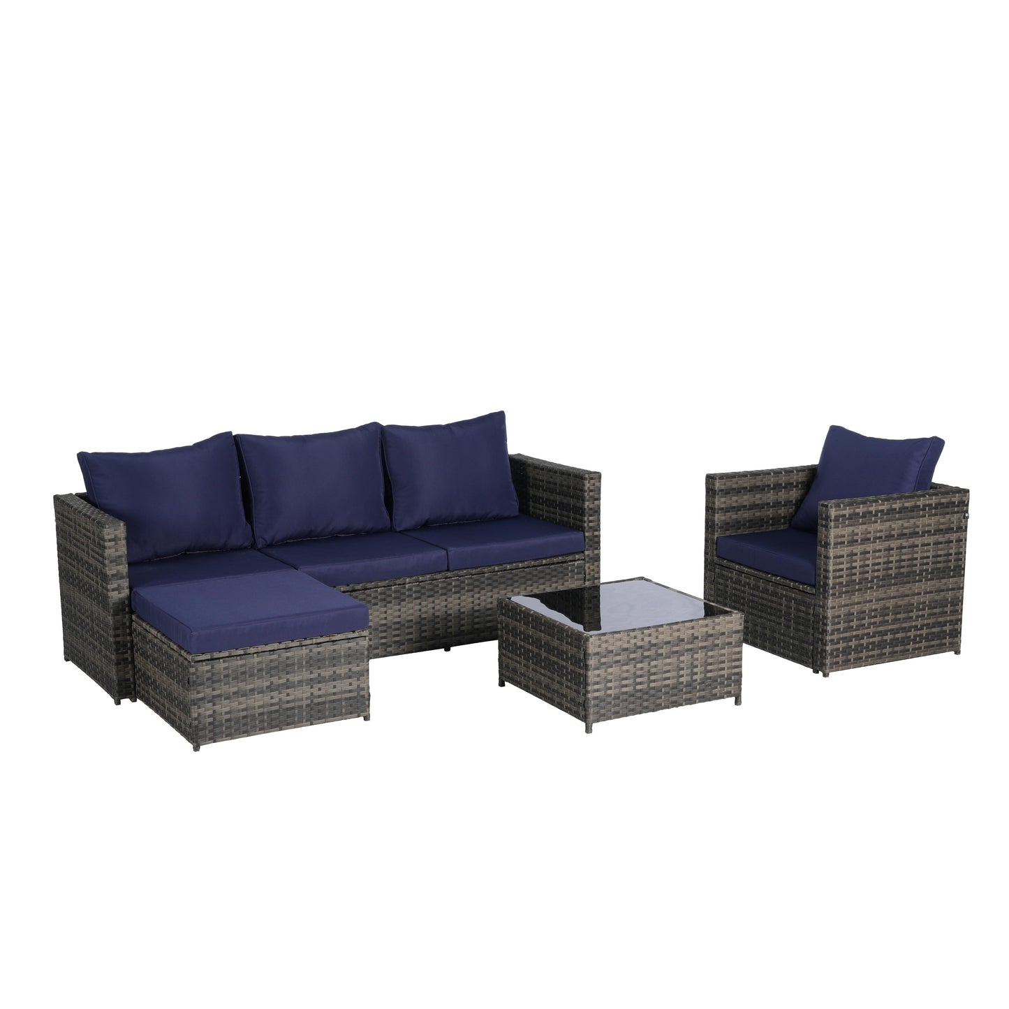 Set di mobili da giardino da 3 pezzi