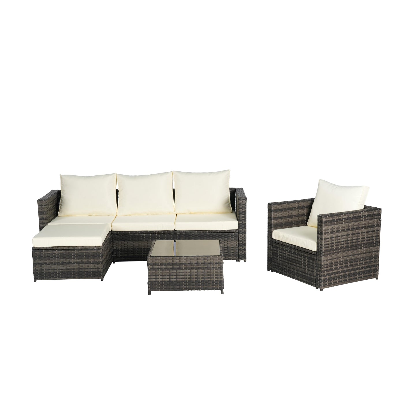 Set di mobili da giardino da 3 pezzi