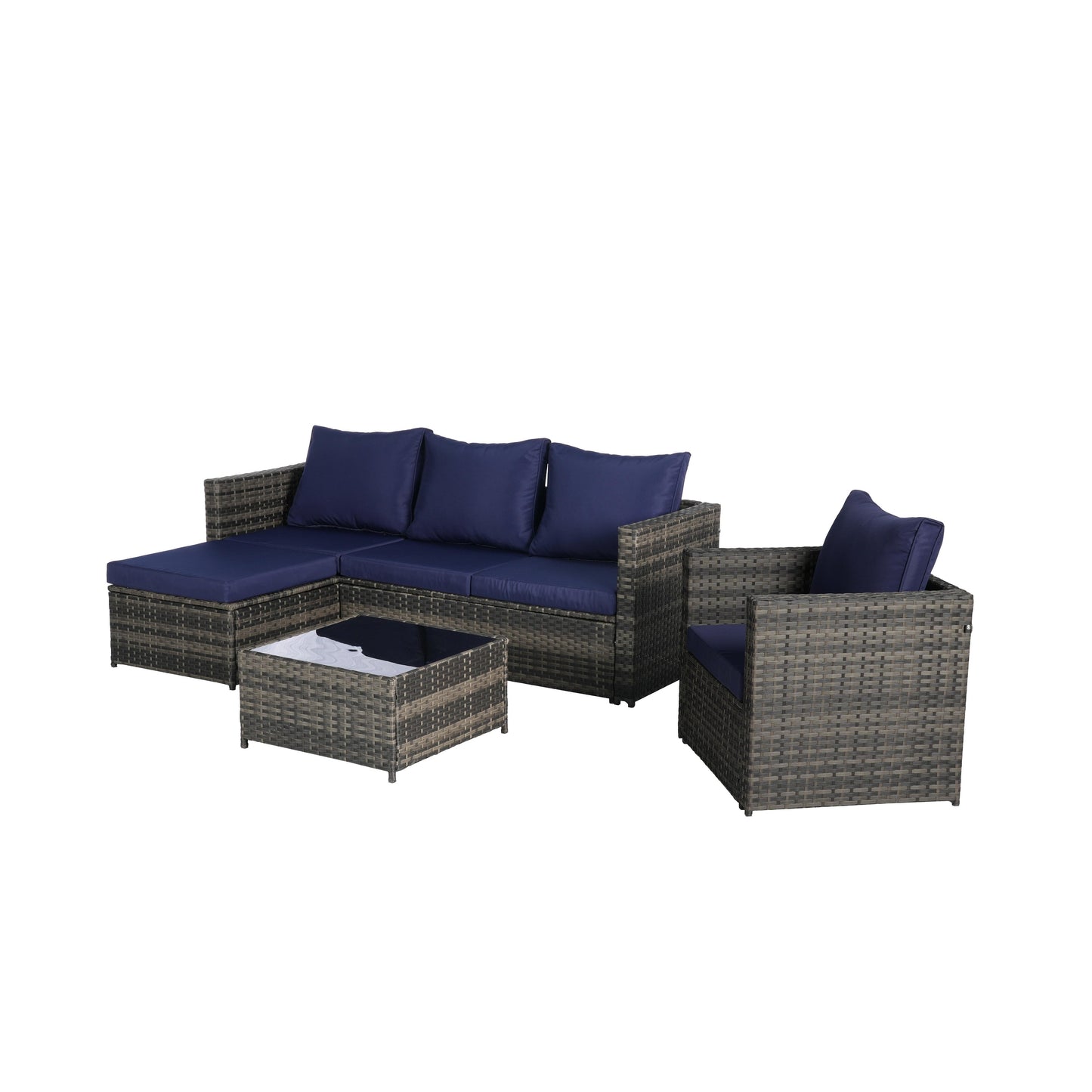 Set di mobili da giardino da 3 pezzi