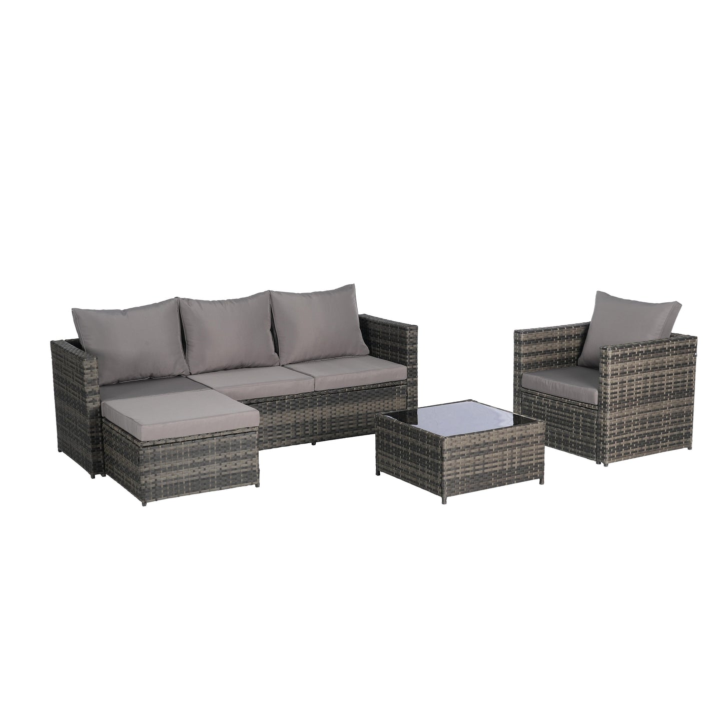 Set di mobili da giardino da 3 pezzi