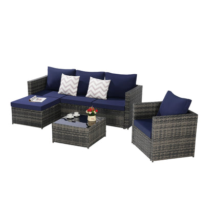 Set di mobili da giardino da 3 pezzi