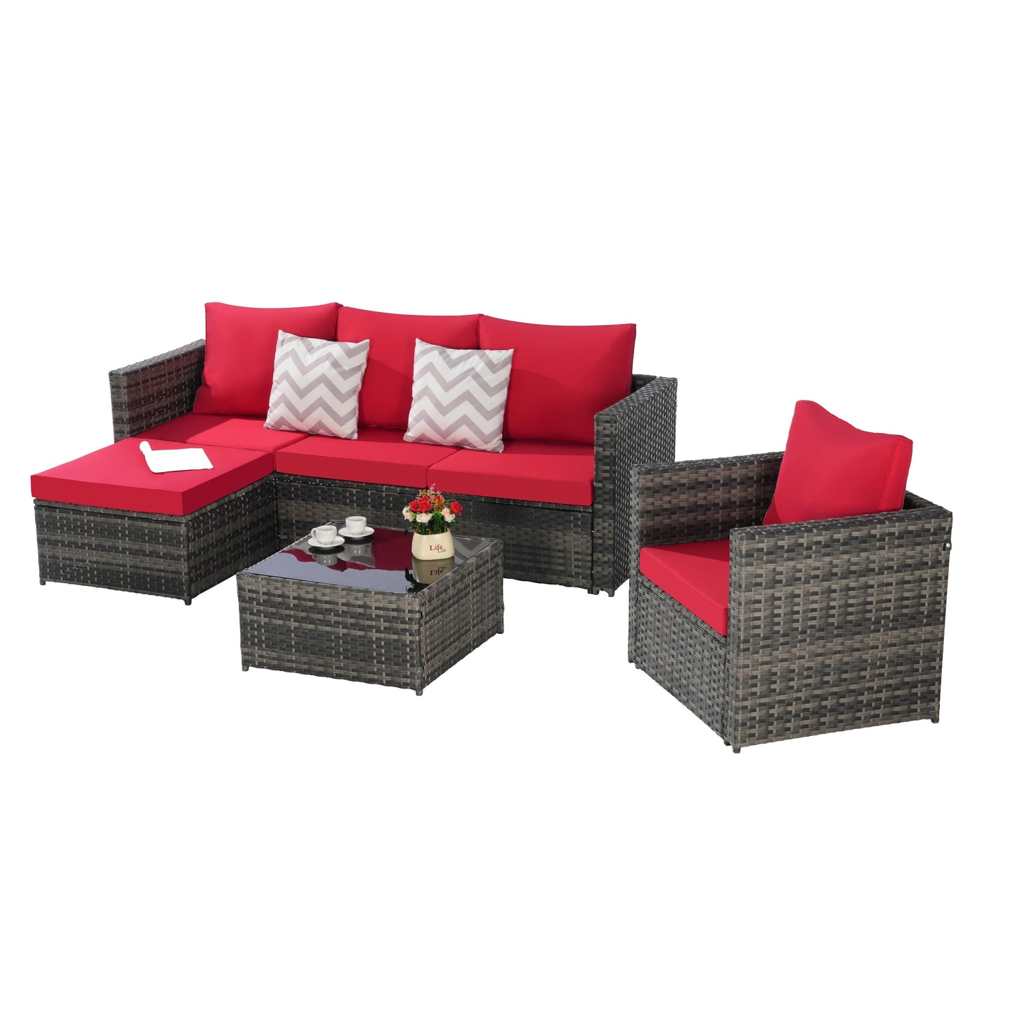 Set di mobili da giardino da 3 pezzi