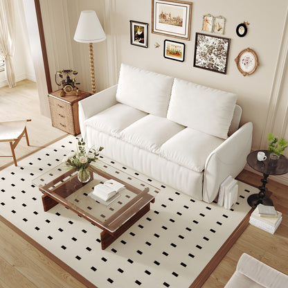 Divano letto trasformabile a 3 posti con set 2 in 1 di cuscini e coperte