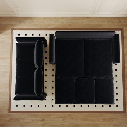 Divano letto trasformabile a 3 posti con set 2 in 1 di cuscini e coperte