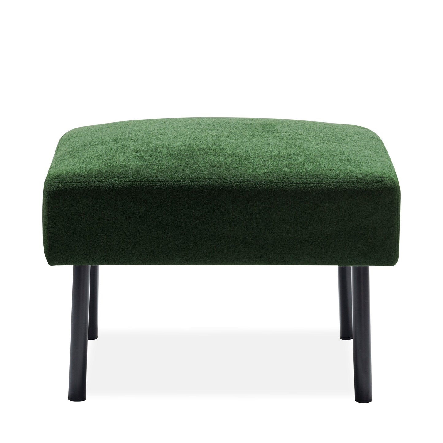 Divano a 3 posti a L in tessuto di poliestere con pouf, divano moderno imbottito, comodi divani piccoli per piccoli spazi