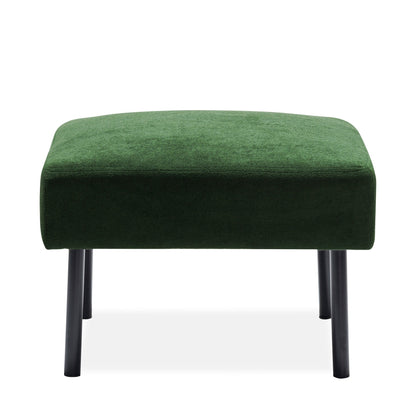 Divano a 3 posti a L in tessuto di poliestere con pouf, divano moderno imbottito, comodi divani piccoli per piccoli spazi