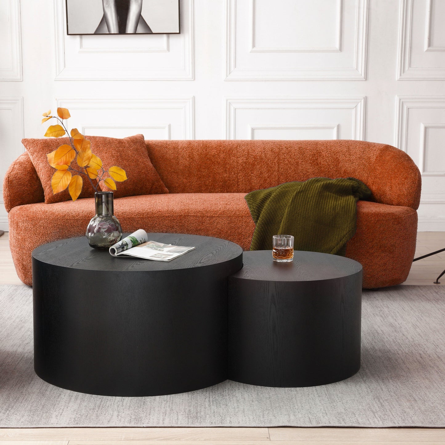 Divano moderno curvo imbottito in tessuto da 86,61 pollici a 3 posti