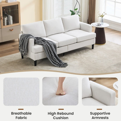 Divano a 3 posti - Tessuto traspirante, braccioli di supporto e gambe robuste