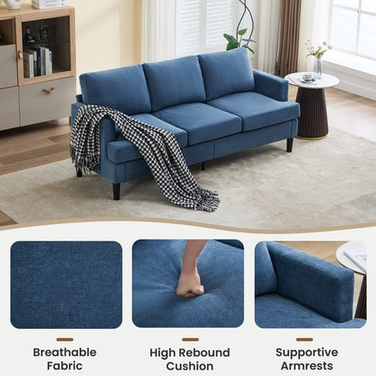 Divano a 3 posti - Tessuto traspirante, braccioli di supporto e gambe robuste