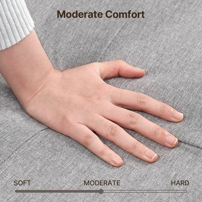 Divano letto imbottito a 3 posti per soggiorno, divano letto reclinabile con schienale