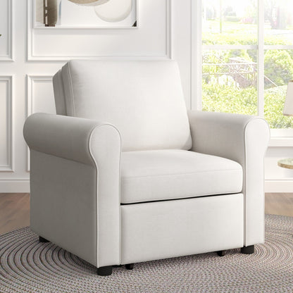 Divano letto regolabile 3 in 1, poltrona letto estraibile, letto pieghevole convertibile per soggiorno