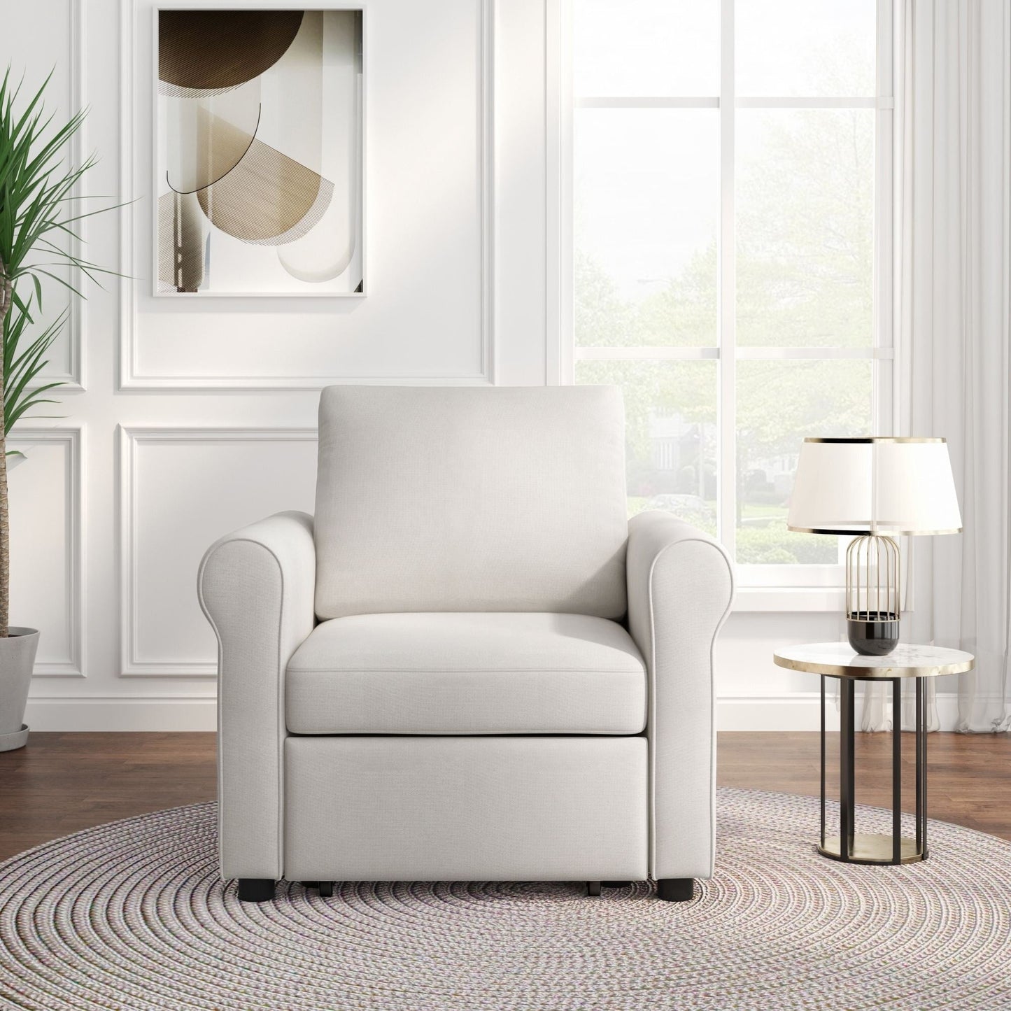 Divano letto regolabile 3 in 1, poltrona letto estraibile, letto pieghevole convertibile per soggiorno