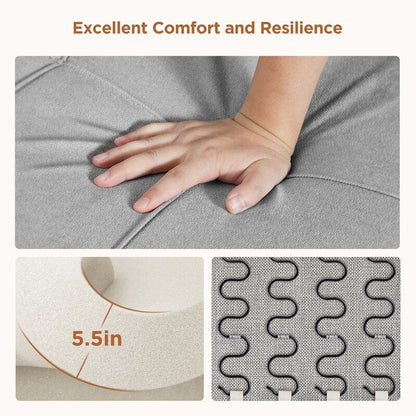 Divano letto estraibile 3 in 1, divano letto imbottito moderno convertibile e regolabile