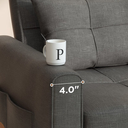 Divano letto estraibile 3 in 1, divano letto imbottito moderno convertibile e regolabile